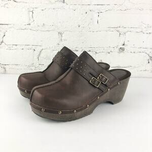 Vintage 90’s Y2K Route 66 Chunky Mule Clogs
